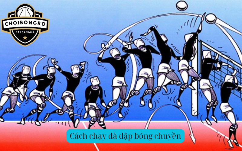 Cách chạy đà đập bóng chuyền