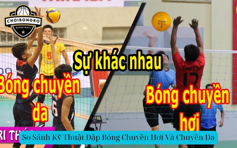 So Sánh Kỹ Thuật Đập Bóng Chuyền Hơi Và Chuyền Da